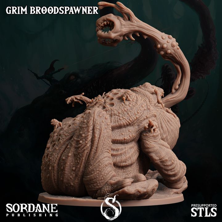 Grim Toad Broodspawn Beast Model | Large | Sordane Publishing | D&D DnD Pathfinder Miniature
