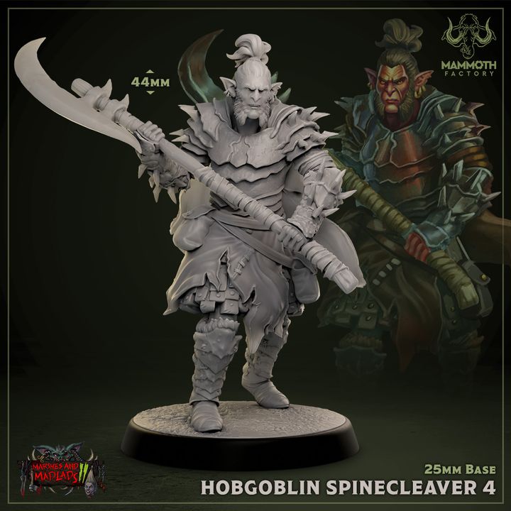 Hobgoblin Polearm Warrior Set | Medium | Mammoth Factory | D&D DnD Pathfinder Miniature