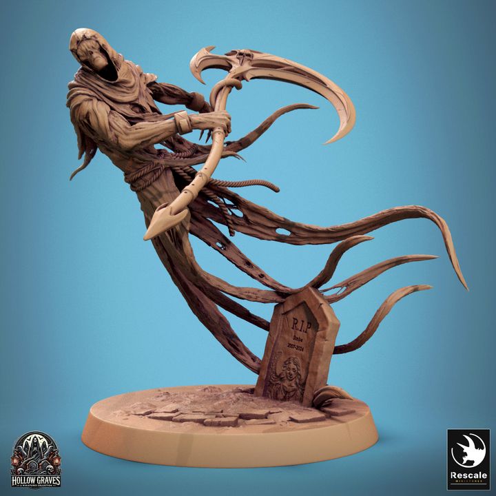 Collection Death Ghost Spectral Undead | Medium | Rescale Miniatures | D&D DnD Pathfinder Miniature