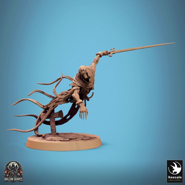 Collection Death Ghost Spectral Undead | Medium | Rescale Miniatures | D&D DnD Pathfinder Miniature