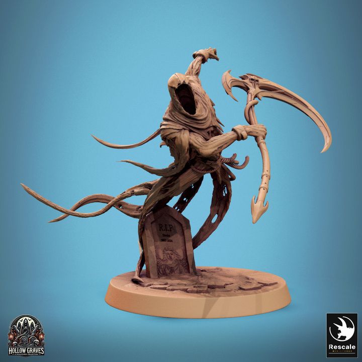 Death Ghost Specter Undead Miniature | Medium | Rescale Miniatures | D&D DnD Pathfinder Miniature