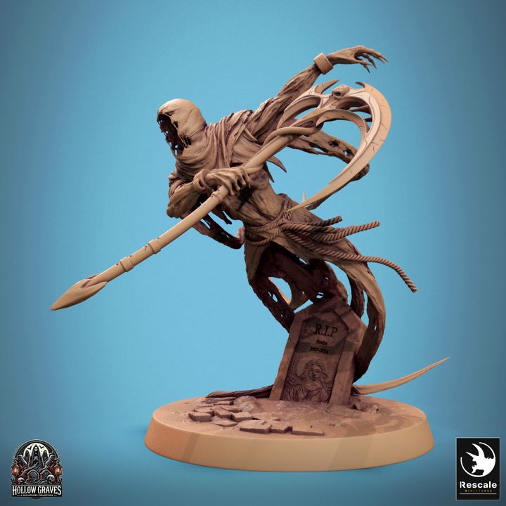 Death Ghost Specter Undead Miniature | Medium | Rescale Miniatures | D&D DnD Pathfinder Miniature