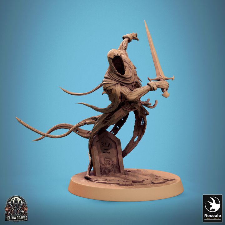 Collection Death Ghost Spectral Undead | Medium | Rescale Miniatures | D&D DnD Pathfinder Miniature