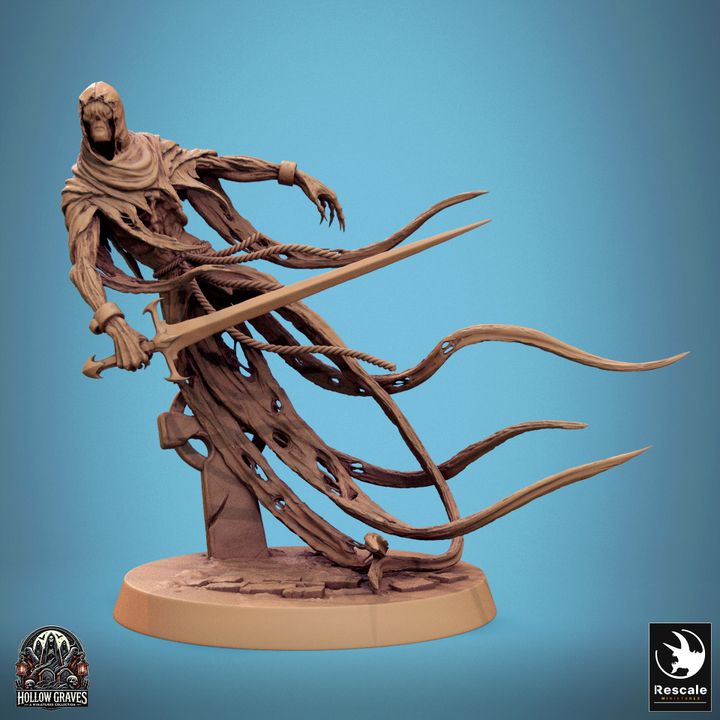 Collection Death Ghost Spectral Undead | Medium | Rescale Miniatures | D&D DnD Pathfinder Miniature