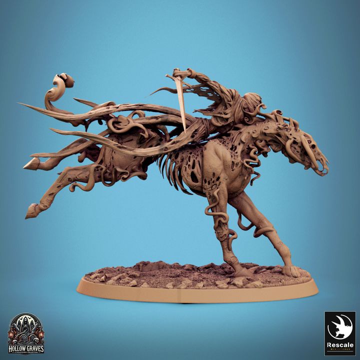 Spectral Horse Undead Mount Large | Rescale Miniatures | D&D DnD Pathfinder Miniature