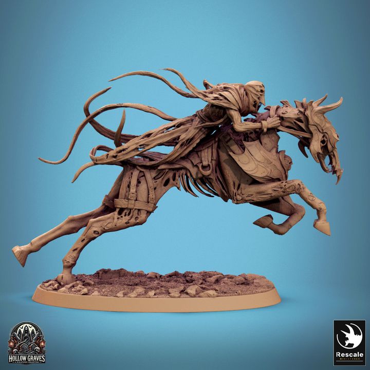 Undead Horse Skeleton Cavalry Ghostly | Large | Rescale Miniatures | D&D DnD Pathfinder Miniature