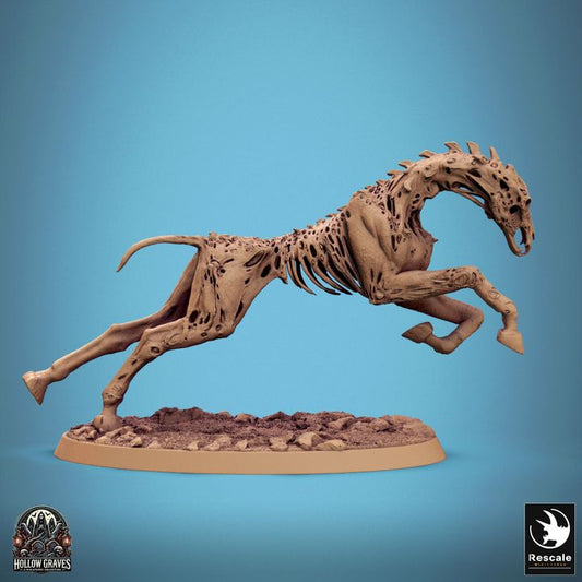 Undead Horse Skeleton Cavalry Ghostly | Large | Rescale Miniatures | D&D DnD Pathfinder Miniature