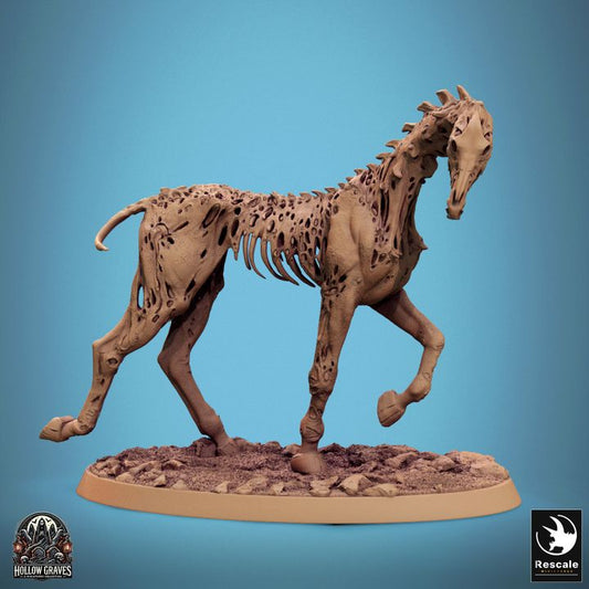 Undead Spectral Horse Rider Mount | Large | Rescale Miniatures | D&D DnD Pathfinder Miniature