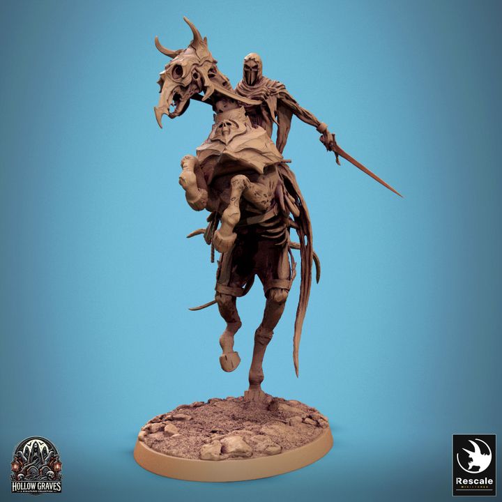 Undead Ghost Steed Mount | Large | Rescale Miniatures | D&D DnD Pathfinder Miniature