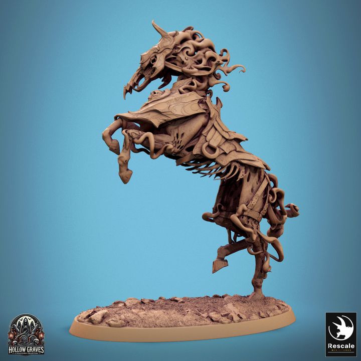 Undead Ghost Steed Mount | Large | Rescale Miniatures | D&D DnD Pathfinder Miniature