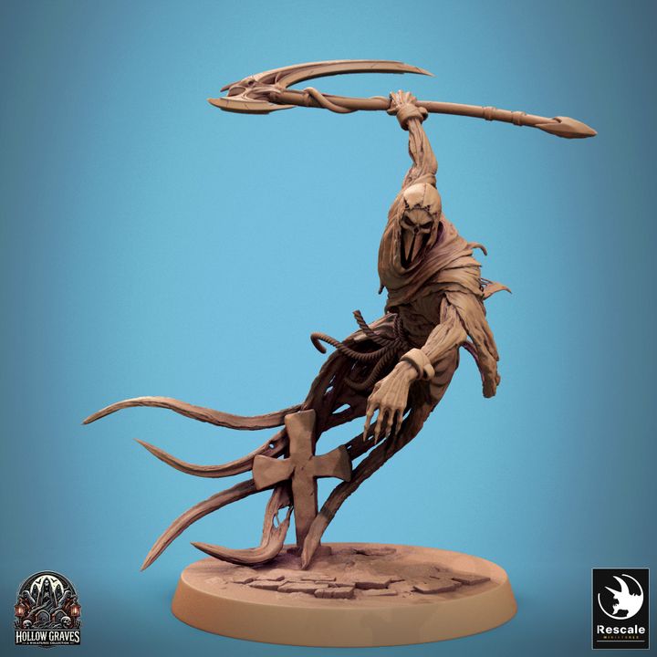 Collection Masked Ghost Spectral Warrior Ghost | Medium | Rescale Miniatures | D&D DnD Pathfinder Miniature