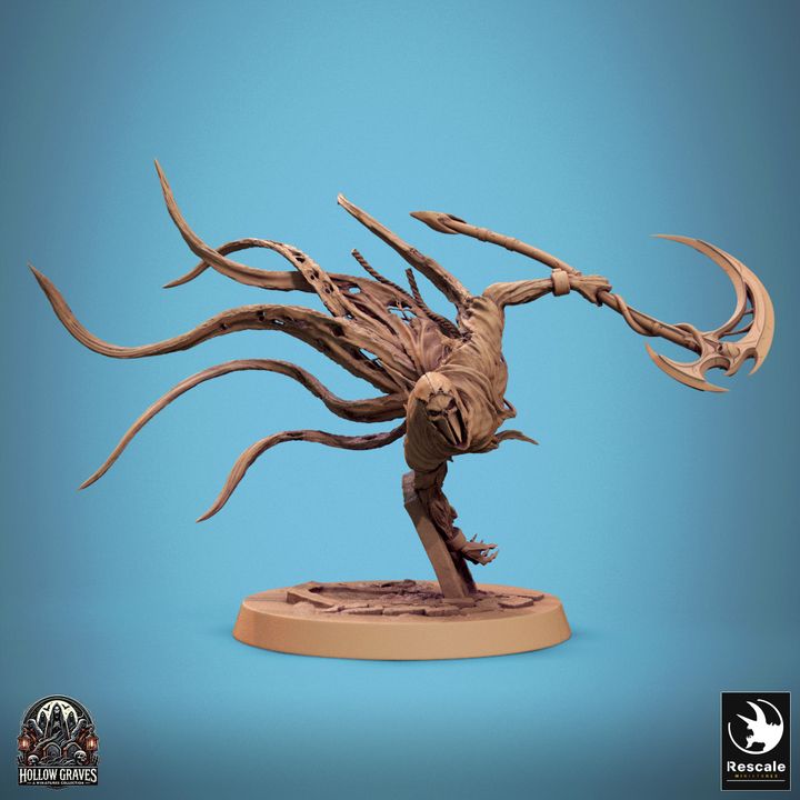 Collection Masked Ghost Spectral Warrior Ghost | Medium | Rescale Miniatures | D&D DnD Pathfinder Miniature