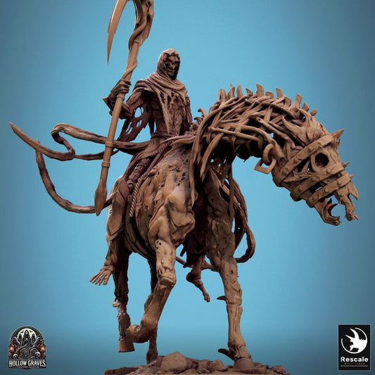 Wraith Rider Undead Cavalier Miniature | Large | Rescale Miniatures | D&D DnD Pathfinder Miniature