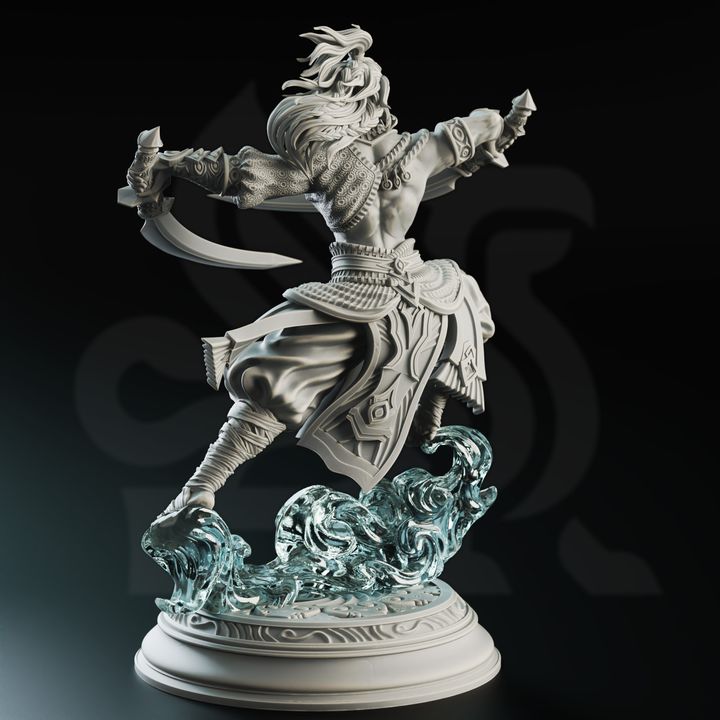 Air Genasi Sword Dancer Fighter | Medium | DM Stash | D&D DnD Pathfinder Miniature