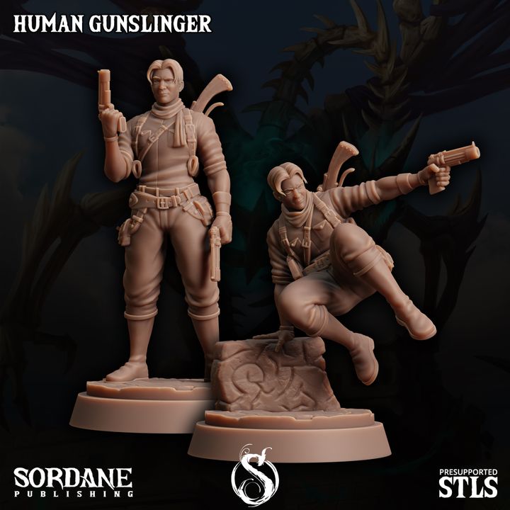 Human Gunslinger - Standing (25mm Base)