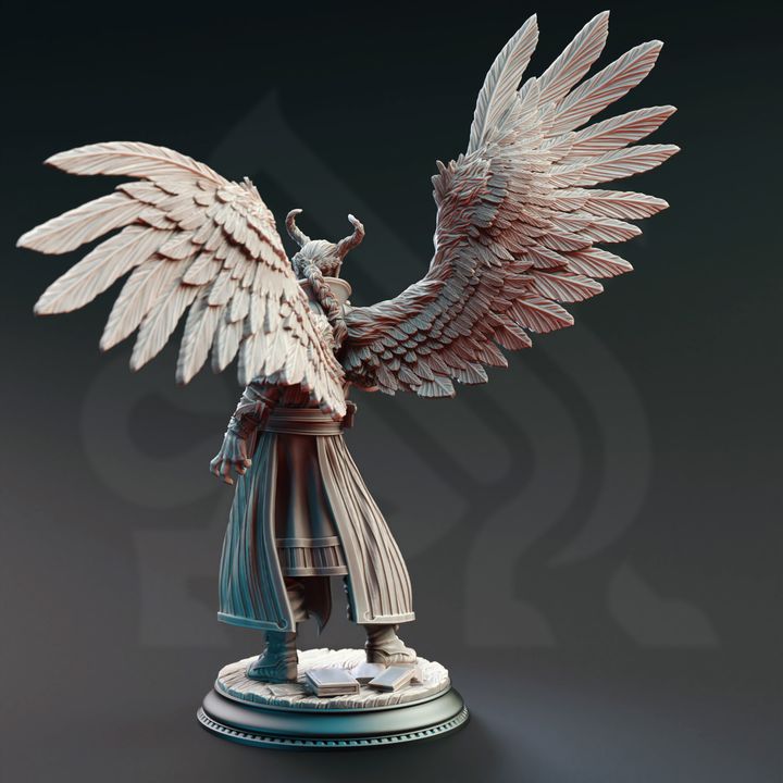 Tiefling Sorcerer Wings Casting | Medium | DM Stash | D&D DnD Pathfinder Miniature