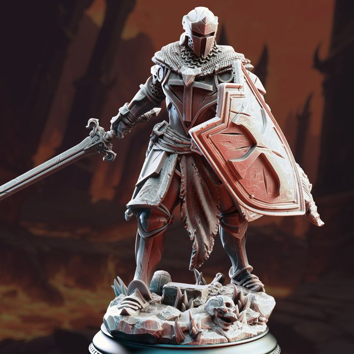 Cursed Paladin Vengeance Humanoids Fiends | Medium | DM Stash | D&D DnD Pathfinder Miniature