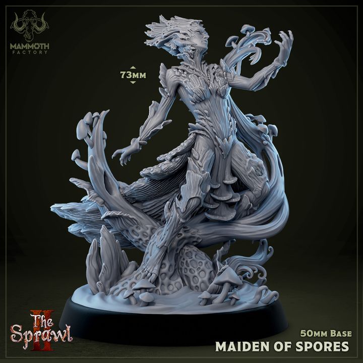 Fungal Maiden Druid Humanoid | Large | Mammoth Factory | D&D DnD Pathfinder Miniature