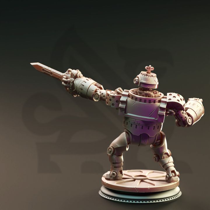 Clockwork Simulacrum Construct Fighter | Medium | DM Stash | D&D DnD Pathfinder Miniature