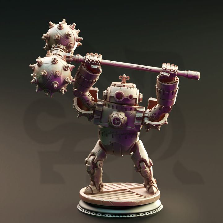 Clockwork Simulacrum Construct Fighter | Medium | DM Stash | D&D DnD Pathfinder Miniature