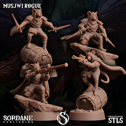 Musjwi Rogue Scout Assassin | Medium | Sordane Publishing | D&D DnD Pathfinder Miniature