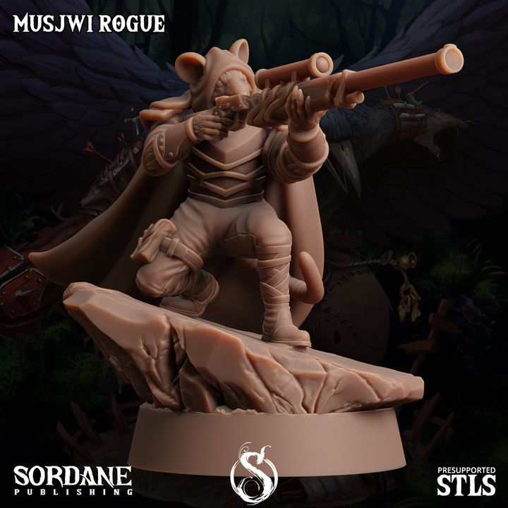 Musjwi Rogue Scout Assassin | Medium | Sordane Publishing | D&D DnD Pathfinder Miniature
