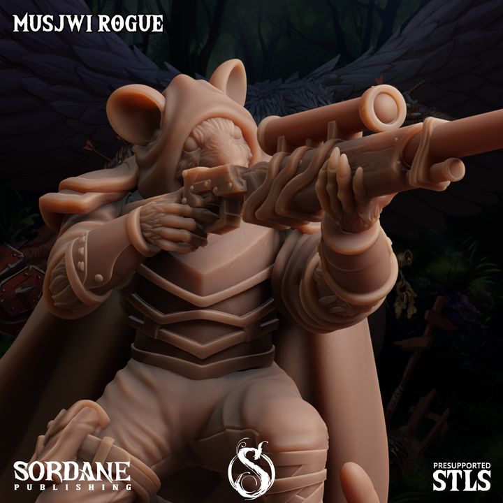 Musjwi Rogue Scout Assassin | Medium | Sordane Publishing | D&D DnD Pathfinder Miniature