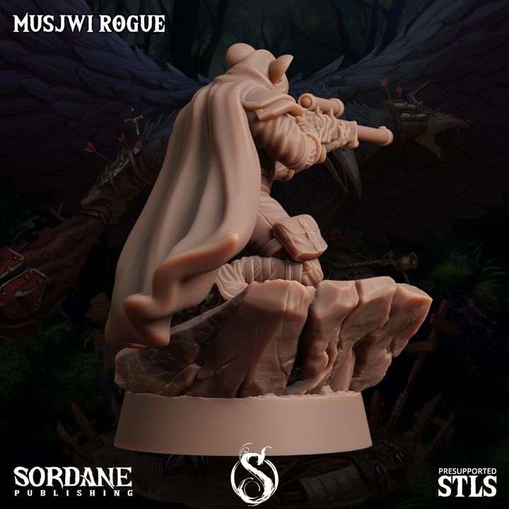 Musjwi Rogue Scout Assassin | Medium | Sordane Publishing | D&D DnD Pathfinder Miniature