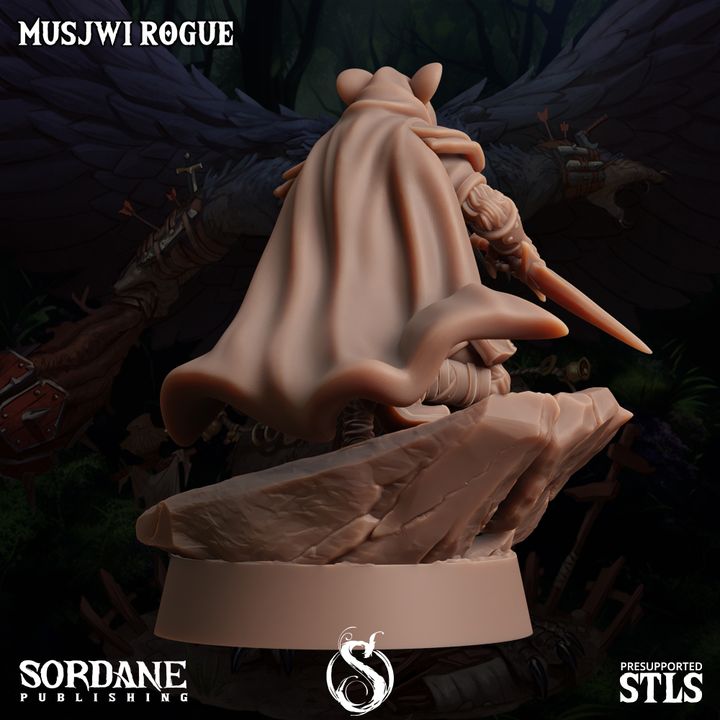 Musjwi Rogue Scout Assassin | Medium | Sordane Publishing | D&D DnD Pathfinder Miniature