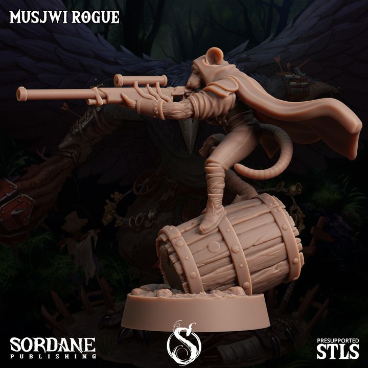 Musjwi Rogue Scout Assassin | Medium | Sordane Publishing | D&D DnD Pathfinder Miniature