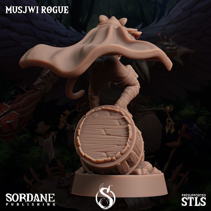 Musjwi Rogue Scout Assassin | Medium | Sordane Publishing | D&D DnD Pathfinder Miniature