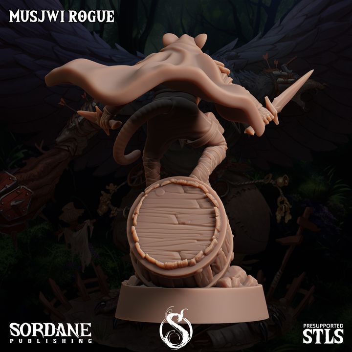 Musjwi Rogue Scout Assassin | Medium | Sordane Publishing | D&D DnD Pathfinder Miniature