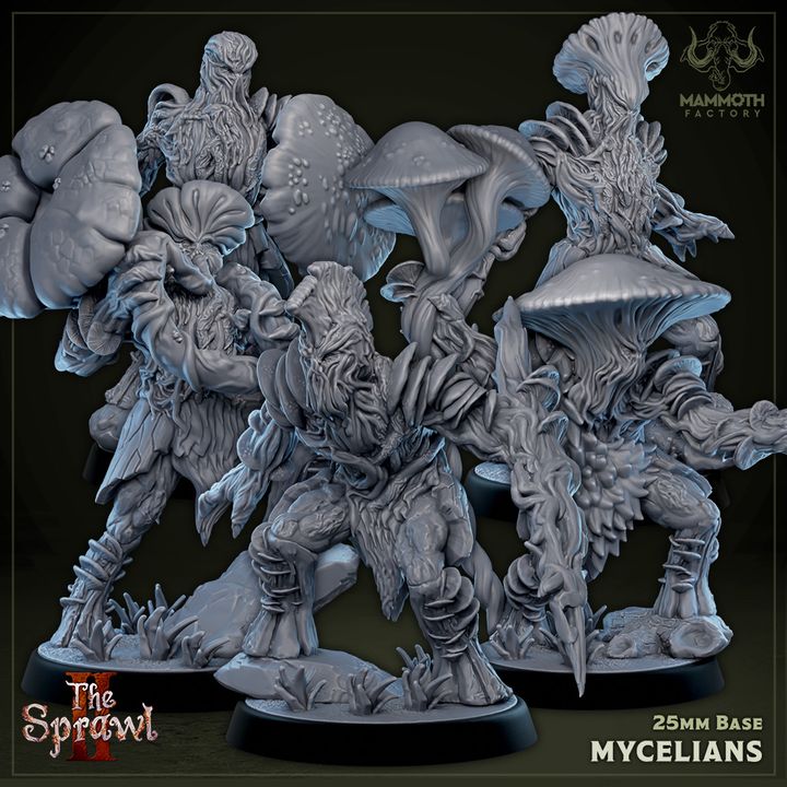 Mycelian Plant Creatures Fiends Nature | Medium | Mammoth Factory | D&D DnD Pathfinder Miniature