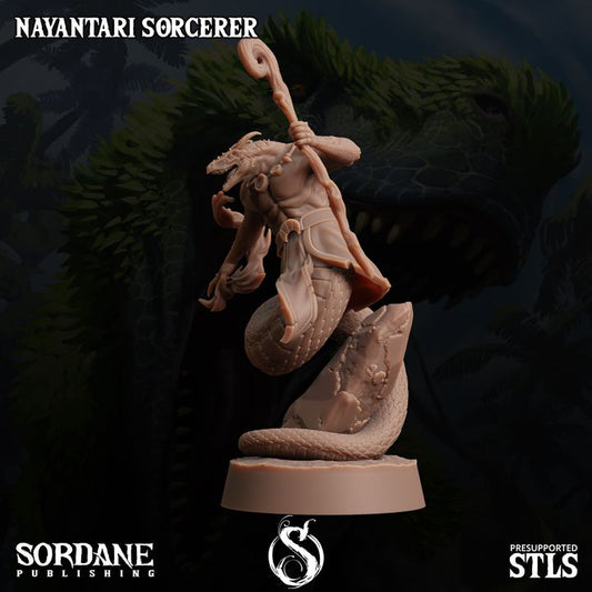 Yuan-ti Sorcerer Spellcaster Miniature | Medium | Sordane Publishing | D&D DnD Pathfinder Miniature
