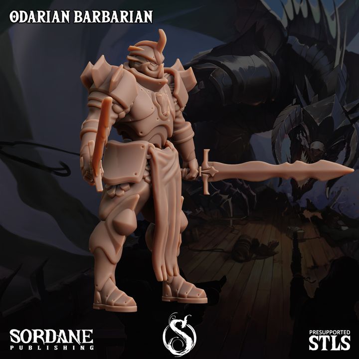 Odarian Barbarian - Warrior (25mm Base)