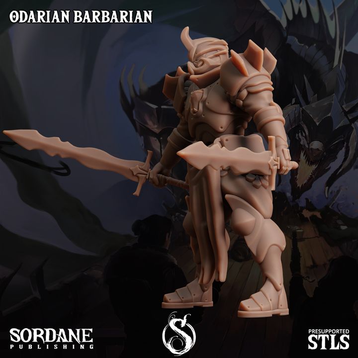 Odarian Barbarian - Warrior (25mm Base)