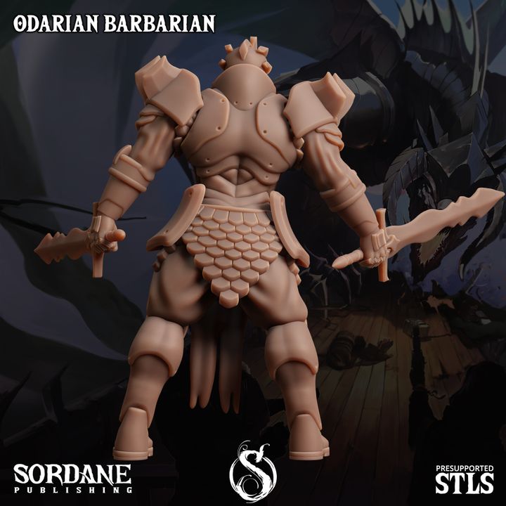 Odarian Barbarian - Warrior (25mm Base)