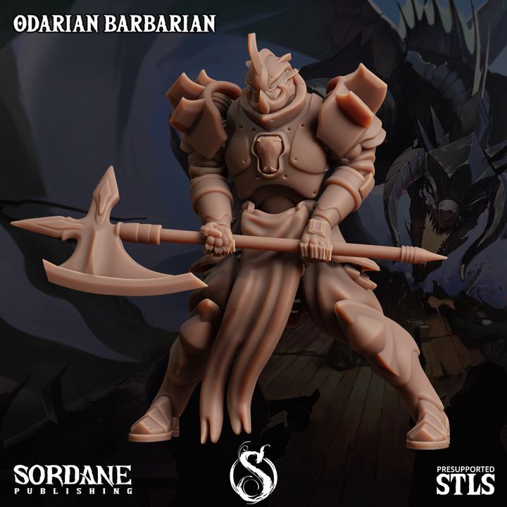 Odarian Barbarian - Warrior (25mm Base)