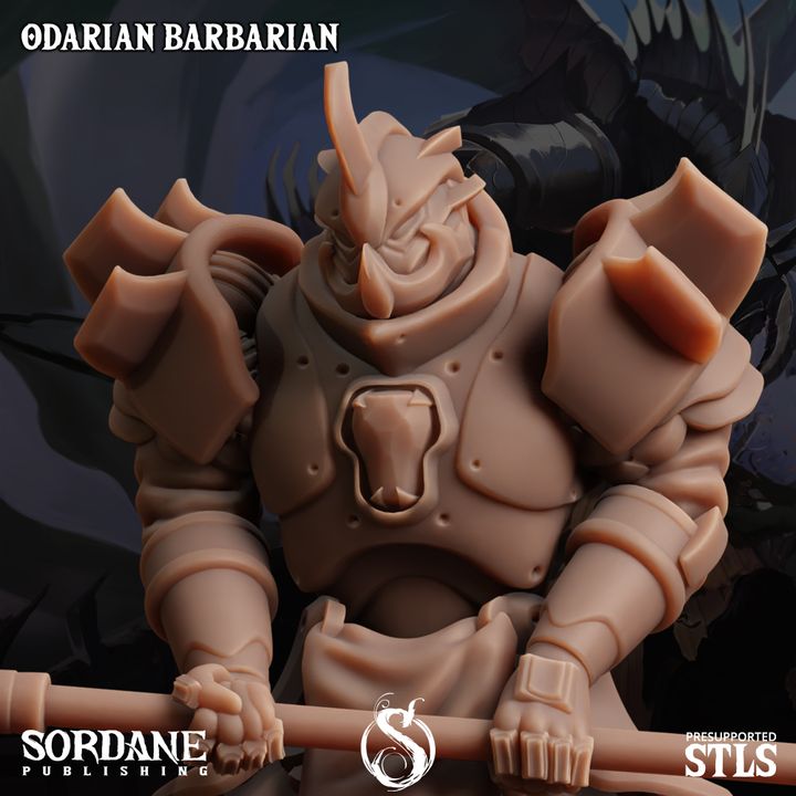 Odarian Barbarian - Warrior (25mm Base)