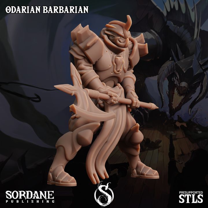 Odarian Barbarian - Warrior (25mm Base)