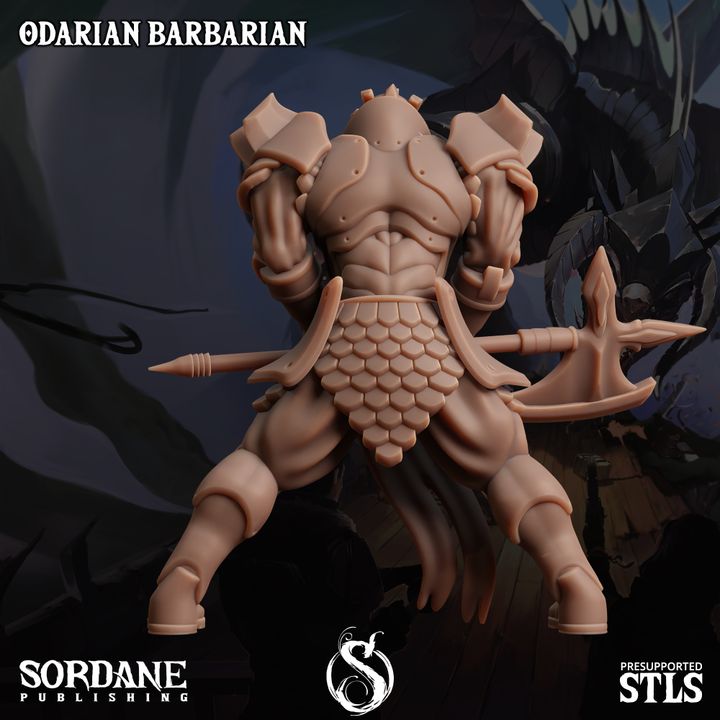 Odarian Barbarian - Warrior (25mm Base)