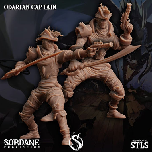 Odarian Captain - Commanding (25mm Base)
