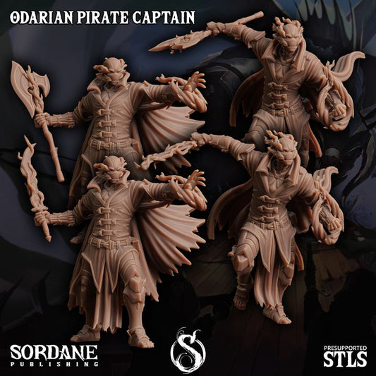 Odarian Pirate Captain - Commanding (25mm Base)