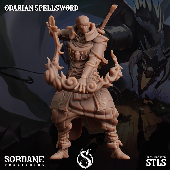 Odarian Spellsword - Casting (25mm Base)