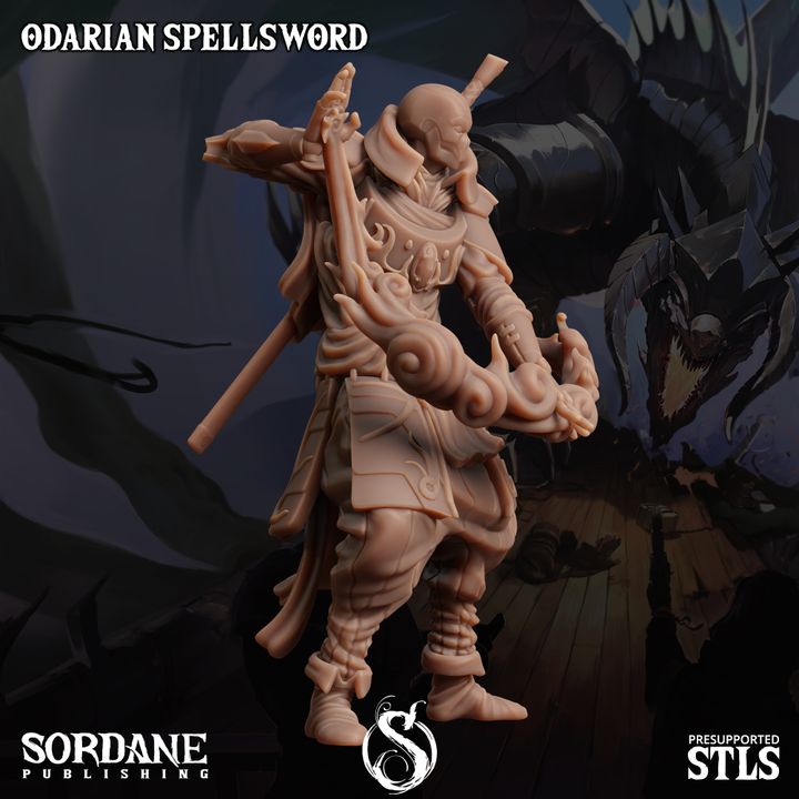 Odarian Spellsword - Casting (25mm Base)