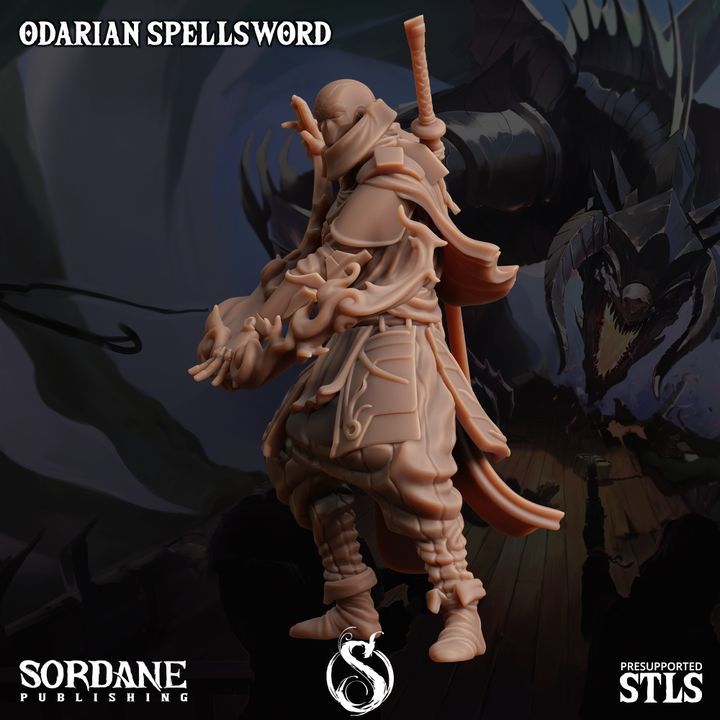 Odarian Spellsword - Casting (25mm Base)