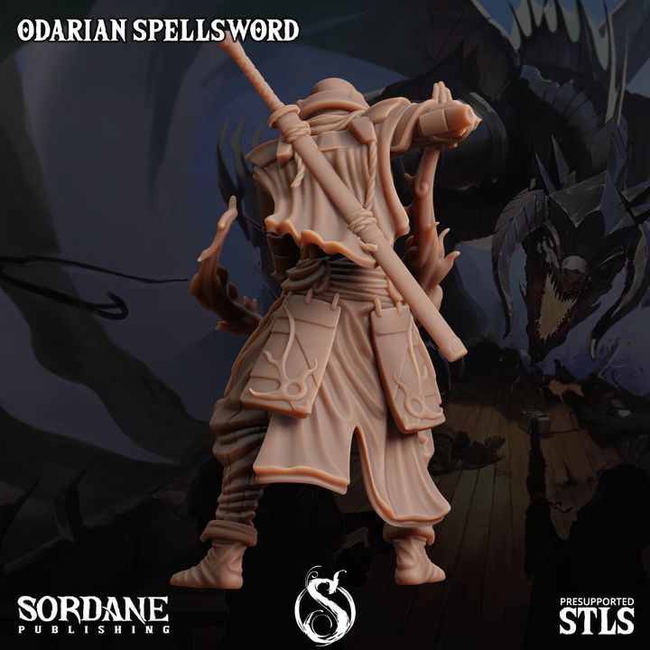 Odarian Spellsword - Casting (25mm Base)