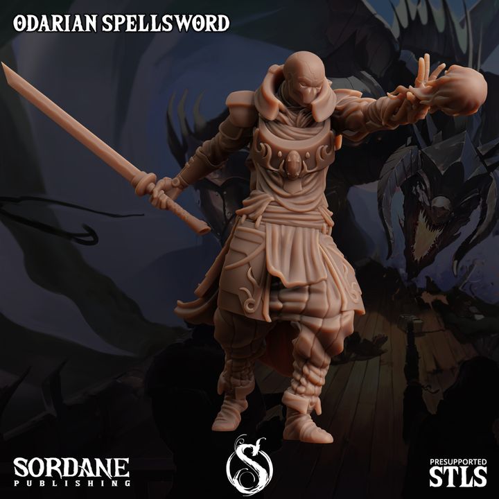 Odarian Spellsword - Casting (25mm Base)
