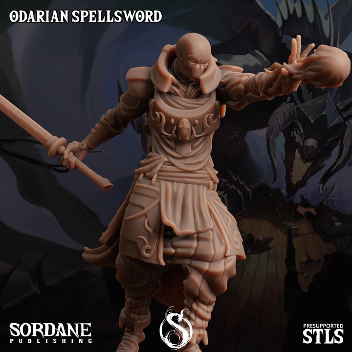 Odarian Spellsword - Casting (25mm Base)