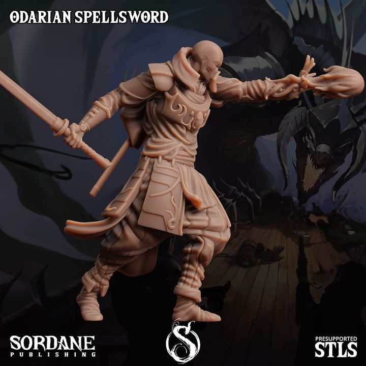 Odarian Spellsword - Casting (25mm Base)